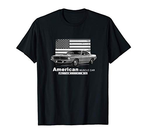 Plymouth Barracuda American Muscle Car 60s 70s Old is Gold Camiseta