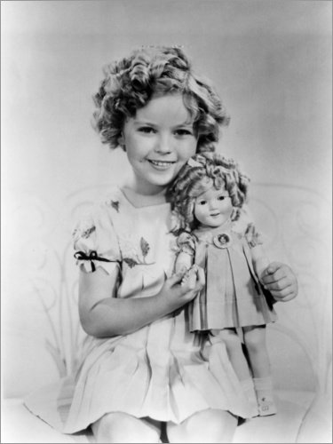 Póster 30 x 40 cm: Shirley Temple with a Shirley Temple Doll de Everett Collection - impresión artística, Nuevo póster artístico