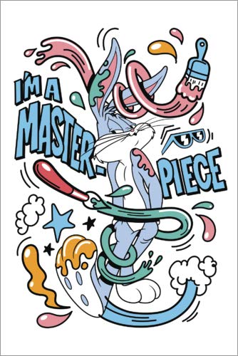 Póster 40 x 60 cm: Bugs Bunny - I'm a Masterpiece de Warner Bros. Entertainment GmbH - impresión artística, Nuevo póster artístico