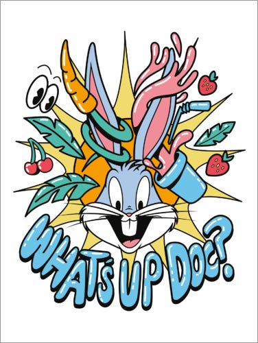 Póster 60 x 80 cm: Bugs Bunny - What's Up Doc? de Warner Bros. Entertainment GmbH - impresión artística, Nuevo póster artístico