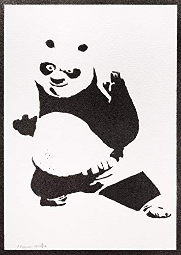 Poster Kung Fu Panda Grafiti Hecho a Mano - Handmade Street Art - Artwork