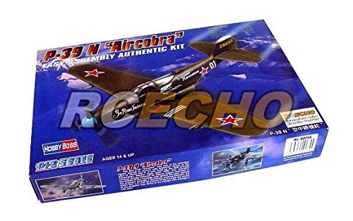 rcecho® HOBBYBOSS Aircraft Model 1/72 P-39 N Aircobra Scale Hobby 80234 B0234 with 174; Full Version Apps Edition