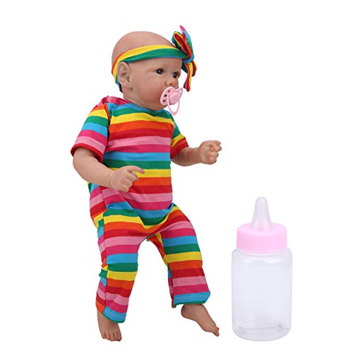 Reborn Baby, juguete infantil de vinilo, hermosos ojos azul grisáceos, algodón seguro para niños mayores de 3 años(KSRBA05GA)