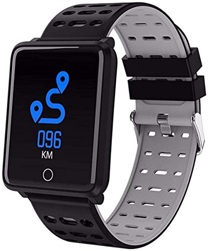 Relojes inteligentes Fitness Tracker IP68 impermeable para hombres y mujeres, pulsera inteligente con monitor de frecuencia cardíaca, podómetro, llamadas SMS notificación para iOS Android Iphone-D