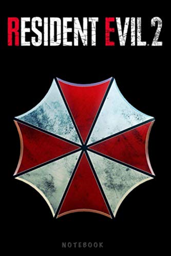 Resident Evil 2 Notebook: Umbrella paper Notebook Journal for Men, Women, Girls, boys and School Wide Rule (6 in x 9 in): Lined pages, College Ruled paper, perfect bound, Soft Cover