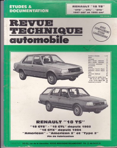 Rta 382.7 Renault 18 ts et gts