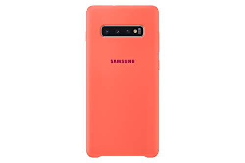 Samsung Silicone Cover, Funda para Samsung Galaxy 10+, color Rosa (Pink)