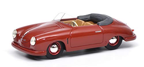 Schuco 450879600 Gmünd Porsche 356 Cabriolet - Coche de Resina (Escala 1:43, Color Rojo Oscuro