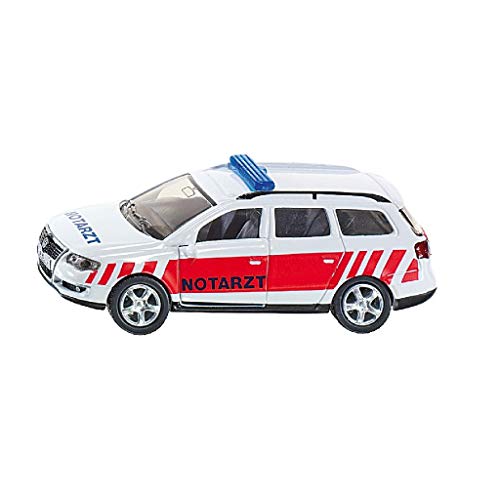 SIKU- Blister siku1461-Coche de Ambulancia 1:64, Modelos aleatorios, Color blanco/rojo (1461)