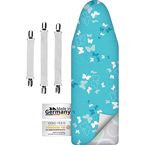smart&gentle Funda Tabla de Planchar 5 Capas, Ajustable, refleja el Calor y Vapor, para Tablas de Planchar de hasta 140x45 cm (Turquesa, XXL) smart&gentle Funda Tabla de Planchar 5 Capas, Ajustable, refleja el Calor y Vapor, para Tablas de Planchar de hasta 140x45 cm (Turquesa, XXL)