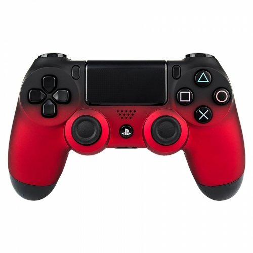 Soft Touch Red Rapid Fire Modded Controller para Playstation 4: Quick Scope, Drop Shot, Auto Run, Sniped Breath, Mimic, More
