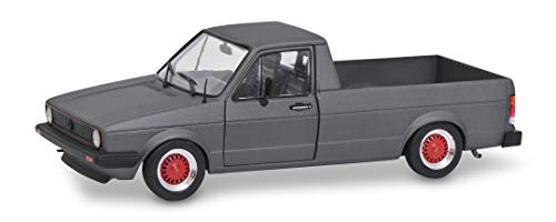 Solido VW Caddy Custom II-Maqueta de Coche (Escala 1:18), Color Gris Mate (421185840)