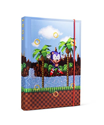Sonic the Hedgehog NBA5SE01 17 (w) x 21 (h) x 2 (d) cm Cuaderno Lenticular A5 - Anillos