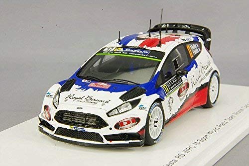 Spark – s4970 – Ford Fiesta RS WRC – Rally Monte Carlo 2016 – Escala 1/43 – Blanco/Rojo/Azul