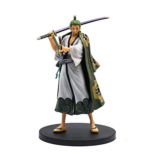 SPFOZ Decoración hogareña One Piece Anime Figure New World Roronoa Zoro Sombrero de Paja Classic Battle PVC Figura de acción Modelo de colección Juguetes (Color : No Box F)