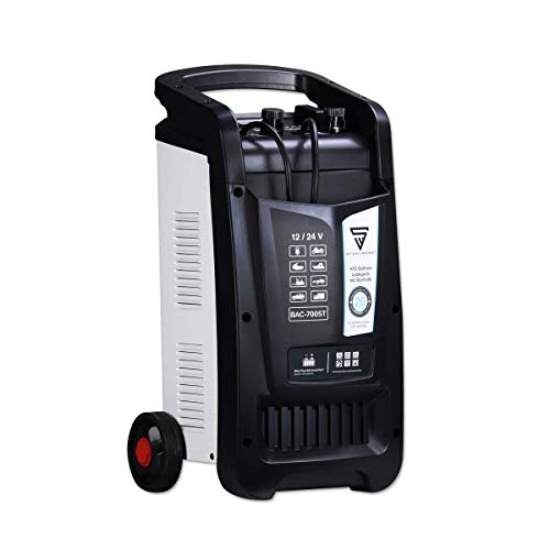 STAHLWERK Cargador de batería de Coche BAC-700 ST, Modo 12/24 V, Capacidad hasta 700 Ah, Corriente de Carga hasta 60 A, Ayuda de Arranque, Booster, Temporizador STAHLWERK Cargador de batería de Coche BAC-700 ST, Modo 12/24 V, Capacidad hasta 700 Ah, Corriente de Carga hasta 60 A, Ayuda de Arranque, Booster, Temporizador