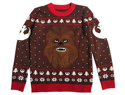 Star Wars Chewbacca Ugly Christmas Sweater Chewie - Jersey de punto multicolor L