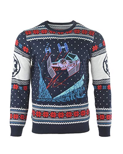 Star Wars Jersey De Navidad Tie Fighter Battle of Yavin Unisexo - XL Star Wars Jersey De Navidad Tie Fighter Battle of Yavin Unisexo - XL
