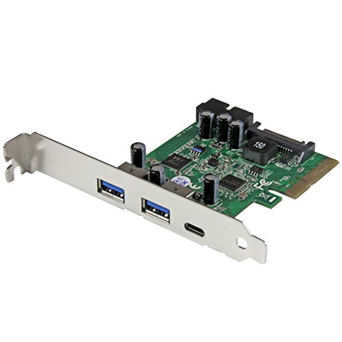 StarTech.com Tarjeta PCIE 5 Puertos USB 3.1 (10Gbps) - 1x USB-C, 2X USB-A - 2X IDC (5Gbps)
