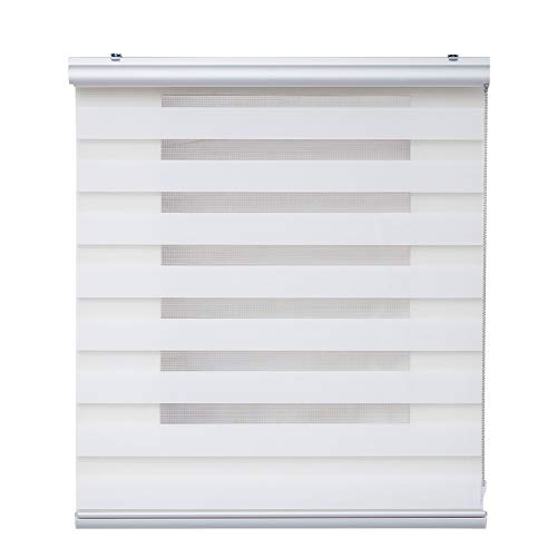 STORESDECO Estor Noche y Día Plus, Estor Enrollable con Doble Tejido para Ventanas y Puertas, Acabados Premium. (Blanco, 140 cm x 250 cm) STORESDECO Estor Noche y Día Plus, Estor Enrollable con Doble Tejido para Ventanas y Puertas, Acabados Premium. (Blanco, 140 cm x 250 cm)