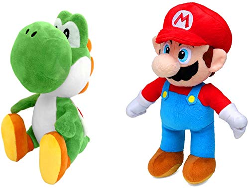 SUPER MARIO Peluche, Yoshi - Mario - Ice Luigi - Ice Mario - Mario Cappy (27-33cm)(18-22cm) (18-22cm, Yoshi-Mario)