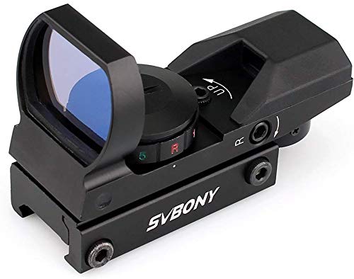 Svbony Punto de Mira, Visor de Punto Rojo, 20/22mm 4 Retículas y 5 Niveles de Brillo Miras Telescópicas para Actividades Deportivas Svbony Punto de Mira, Visor de Punto Rojo, 20/22mm 4 Retículas y 5 Niveles de Brillo Miras Telescópicas para Actividades Deportivas