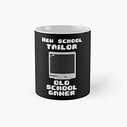 Taza de café de New School Tailor Old Gamer Retro RPG, el mejor regalo divertido tazas de café de 325 ml