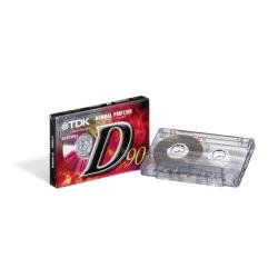 TDK D90 Tape Audio Cassettes 90 min - Cinta de audio/video (90 min)