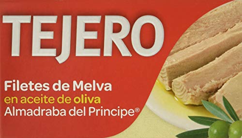 Tejero - Conserva de pescado | Melva de Almadraba en Aceite de Oliva - 5 Latas x 120 g Tejero - Conserva de pescado | Melva de Almadraba en Aceite de Oliva - 5 Latas x 120 g