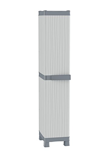 Terry Base 2350 RUW Armario 1 Puerta con 4 Capacidad máxima del Estante: 15 kg distribuidos de Forma Uniforme, Gris, 35x43,8x181,8 cm Terry Base 2350 RUW Armario 1 Puerta con 4 Capacidad máxima del Estante: 15 kg distribuidos de Forma Uniforme, Gris, 35x43,8x181,8 cm