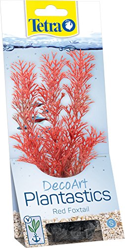 Tetra DecoArt Plantastics Red Foxtail S Réplica con aspecto natural de la planta acuática Cola de zorro roja