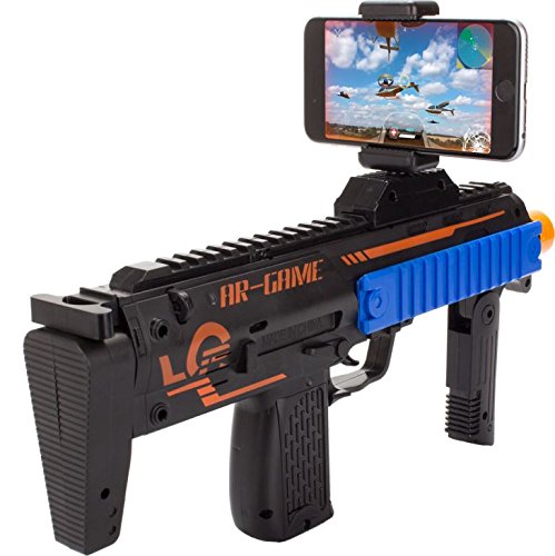 The Accessory Outlet AR Juego y acción de Disparo Pistola – Realidad Aumentada (Incluye iOS/Android Enlace para AR 15-Games-in-1 Descarga)