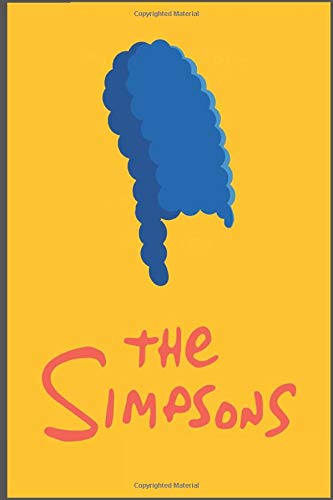 The Simpsons Notebook, Hard Cover(6" x 9") Lined, Yellow, 110 Pages: Minimalist TV Shows Notebooks: The simpsons
