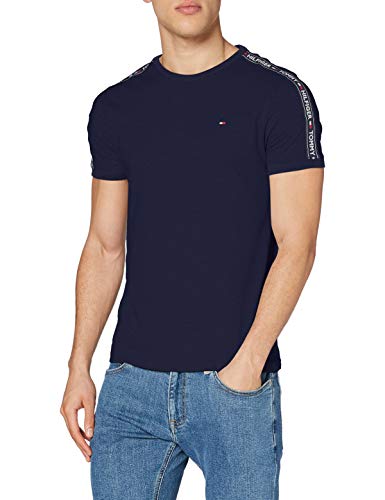 Tommy Hilfiger RN tee SS Camiseta, Azul (Navy Blazer 416), Medium para Hombre Tommy Hilfiger RN tee SS Camiseta, Azul (Navy Blazer 416), Medium para Hombre