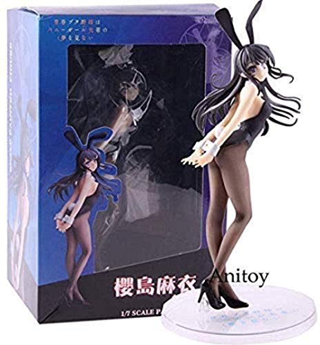 UanPlee-SC Personajes de Anime Seishun Buta Yarou WA Conejo niña Senpai jima MAI Escala 1/7 PVC Figura Juguete Modelo Coleccionable SLDJ269