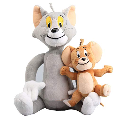 ULIN Juguete de Peluche 2pc Cute Tom Jerry Mouse Soft Toys Animal Stuffed Plush Dolls For Kids Gifts