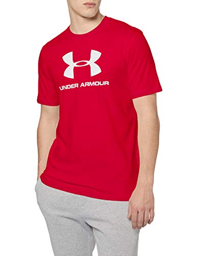 Under Armour Hombre Sportstyle Logo tee 1329590 Camiseta Not Applicable, Rojo (Red 1329590/600), Small