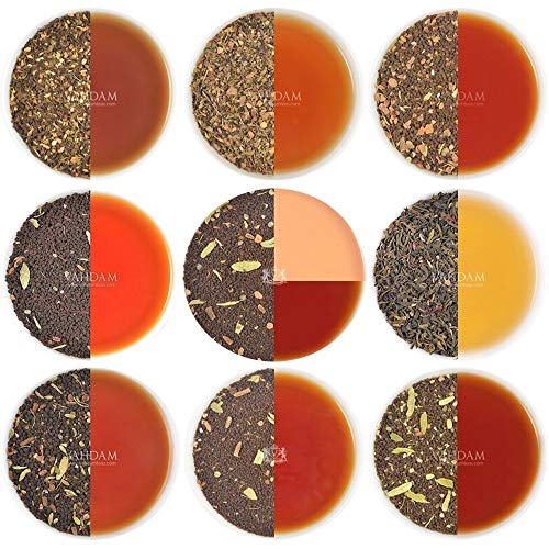 VAHDAM, Muestrario de Té Chai a Granel, 10 Tés, 50 Raciones | Especias 100% Naturales | Té Chai Masala Original de la India | Pack de Tés Variados para Amantes del Té Chai | Regalos para San Valentín VAHDAM, Muestrario de Té Chai a Granel, 10 Tés, 50 Raciones | Especias 100% Naturales | Té Chai Masala Original de la India | Pack de Tés Variados para Amantes del Té Chai | Regalos para San Valentín