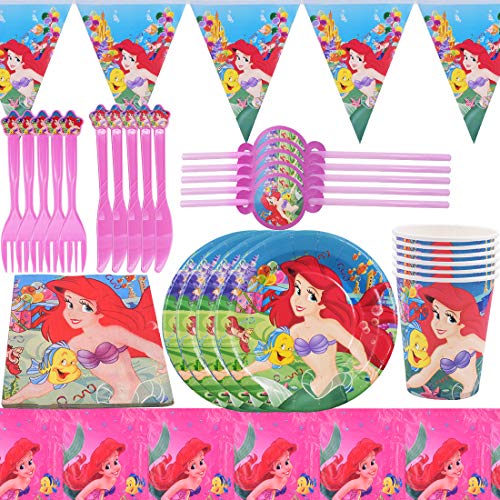 Vajilla Sirena Fiesta - XCSW Conjunto de Suministros de Fiesta de Sirena Plato Servilletas Tazas para Niña Cumpleaños Baby Shower Boda Sirve a 6 Invitados 42 Piezas (Rosa roja) Vajilla Sirena Fiesta - XCSW Conjunto de Suministros de Fiesta de Sirena Plato Servilletas Tazas para Niña Cumpleaños Baby Shower Boda Sirve a 6 Invitados 42 Piezas (Rosa roja)