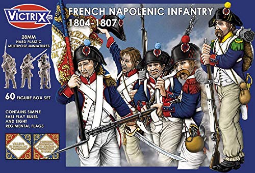 Victrix VX0008 - Infantería Napoleónica Francesa 1804-1807 - 60x 28mm Miniaturas Napoleónicas