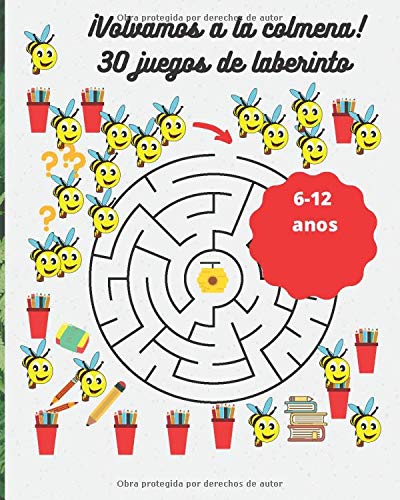 ¡Volvamos a la colmena! 30 juegos de laberinto: juegos de laberintos para niños 6- 12 anos