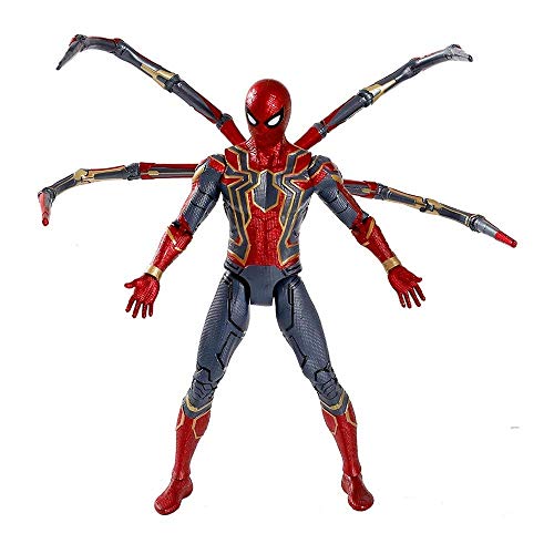 WANGSHAOFENG Avengers Infinity Iron Spider 36cm Spiderman Super Hero Figura Modelo Niños Juguetes Colección Regalos para niños Spiderman Negro