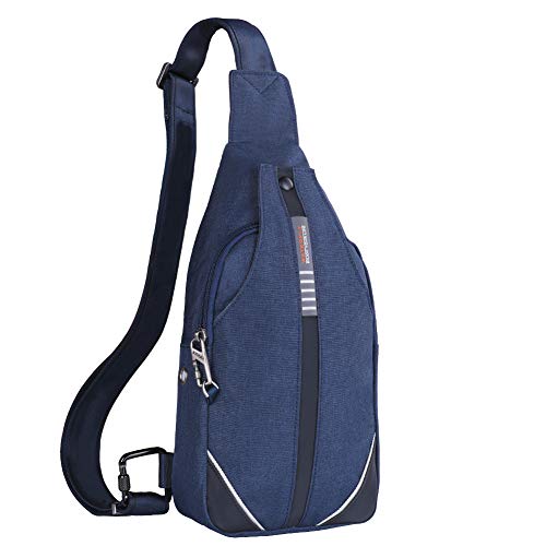 Waterfly Mochila Bandolera Mochila Cruzada Pecho Mochila Bolso Pequeño para Ciclismo Deportivo Hombre y Mujer (Gris oscuro)