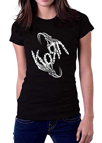 Wekrust Camiseta para Mujer con Logo de Esqueleto