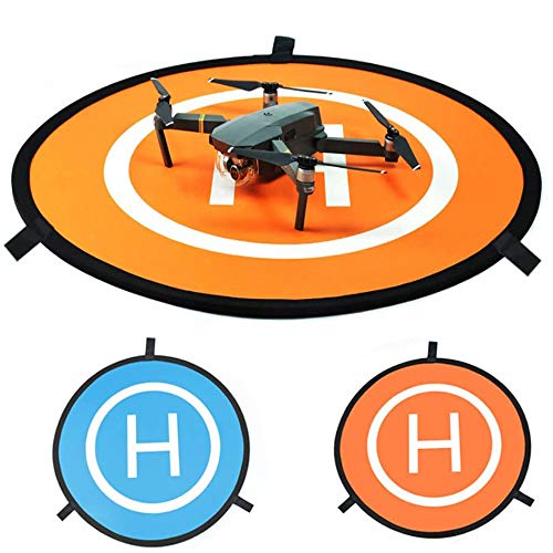 WHY Drone Landing Pad, Universal Waterproof D 75 cm / 30 '' Pads portátiles de Aterrizaje Plegables para RC Drones Helicopter, PVB Drones, dji Mavic Pro Phantom 2/3/4 Pro, Antel Robotic