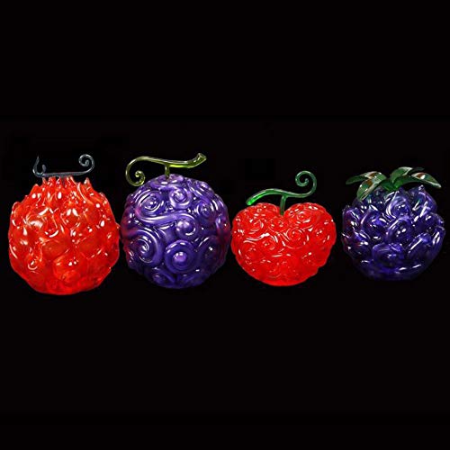 WISHVYQ UNA Pieza Anime Modelo Cirugía Fruta Todos Fruta Quema Fruta Fruta de Goma Luminoso Versión Escultura Decoración Estatua Muñeca Modelo Juguete Altura 10cm