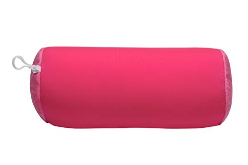 World's Best Microbead - Almohada de Tubo de Refuerzo (Tela Suave al Tacto, Almohada de Apoyo para Cuello o Espalda, hipoalergénica, Color Rosa
