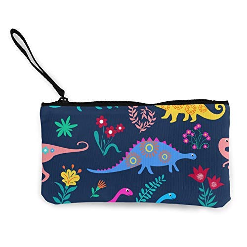 XCNGG Monederos Bolsa de Almacenamiento Shell Dinosaurs Cute Kids Pattern Fashion Coin Purse Bag Canvas Small Change Pouch Multi-Functional Cellphone Bag Wallet Cosmetic Makeup Bag