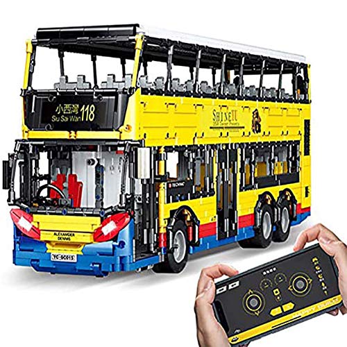 XDLH Serie Técnica Serie Doble Decker Bus Montaje De Control Remoto Modelo De Montaje Bloque De Construcción Juguetes, Simulación Control Remoto Bus Toy Toy Remoto Control Coche XDLH Serie Técnica Serie Doble Decker Bus Montaje De Control Remoto Modelo De Montaje Bloque De Construcción Juguetes, Simulación Control Remoto Bus Toy Toy Remoto Control Coche