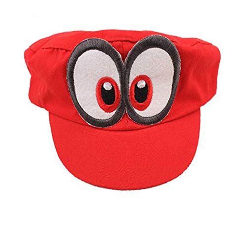 XINKANG Gorra Halloween Cosplay Nuevo Super Mario Sombrero Verde & Rojo Mario Odyssey Mismo Sombrero Octagonal para Hombres Y Mujeres